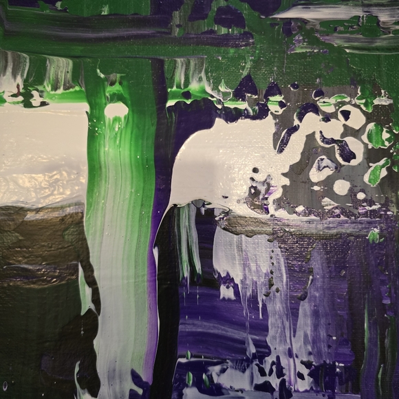 HANDCRAFTED Abstract Painting HANDMADE Artwork HANDPAINTED Wall Art Decor - Picture 10 of 17